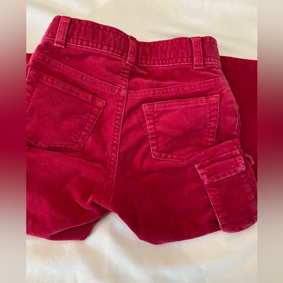 GAP Bottoms Hot Pink Velvet Baby Gap Cargo Pants Size 2 Poshmark